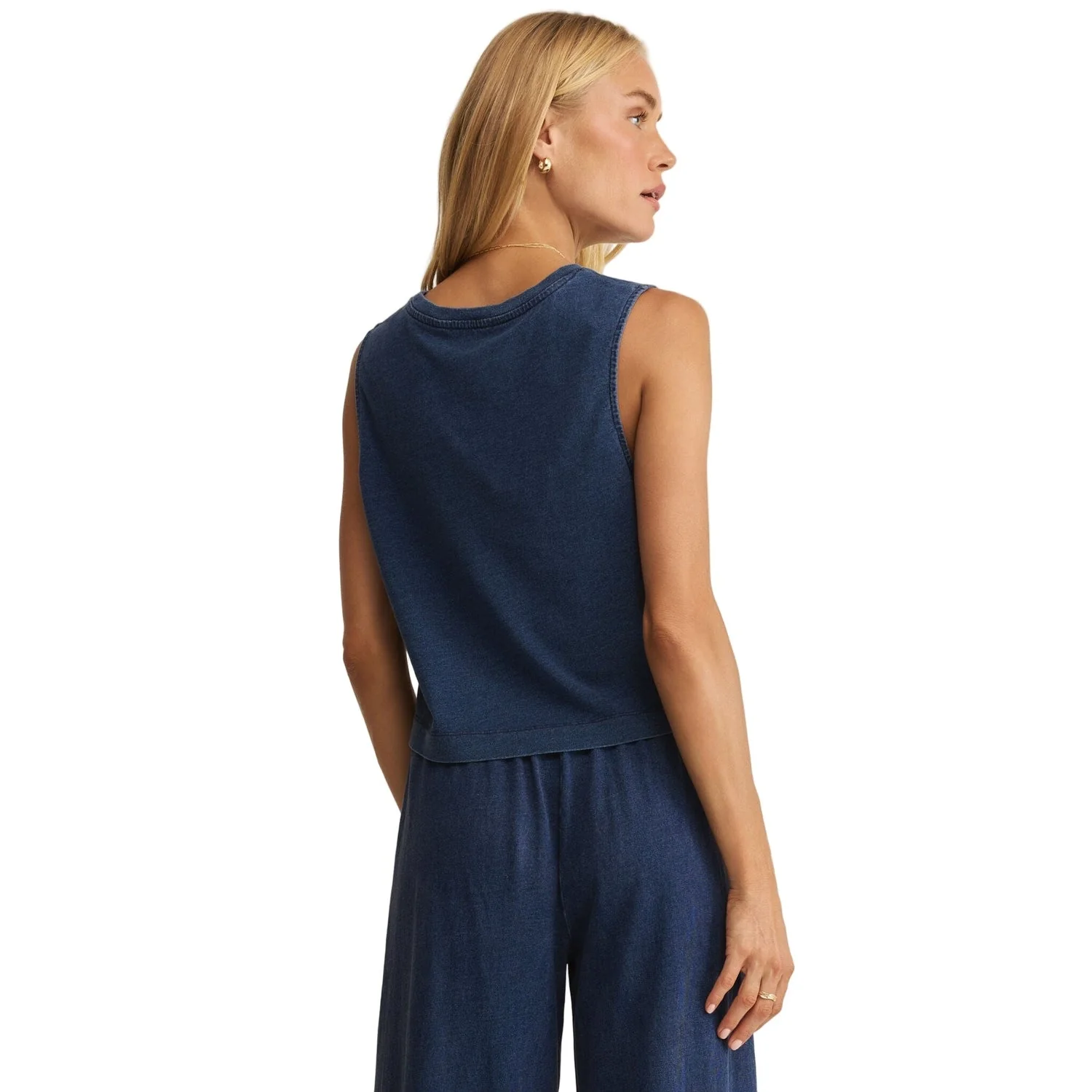 Women's Sloane Jersey Denim Muscle Tank - Image 2
