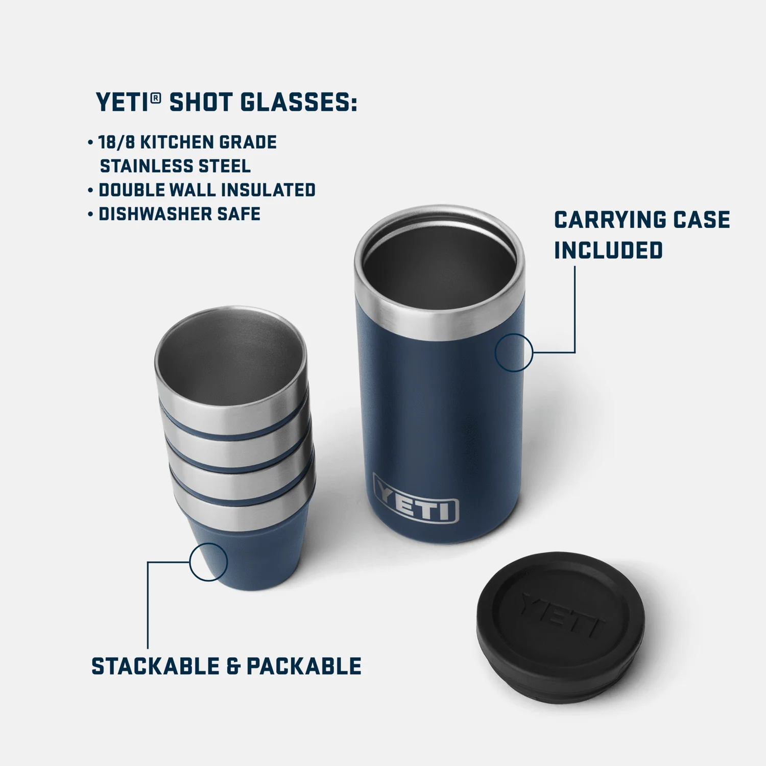 YETI Shot Glasses & Case - Image 10
